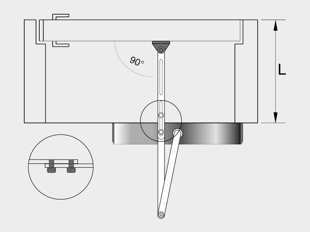 向外开启。右侧位置（需使用 AD-28 杠杆）。
